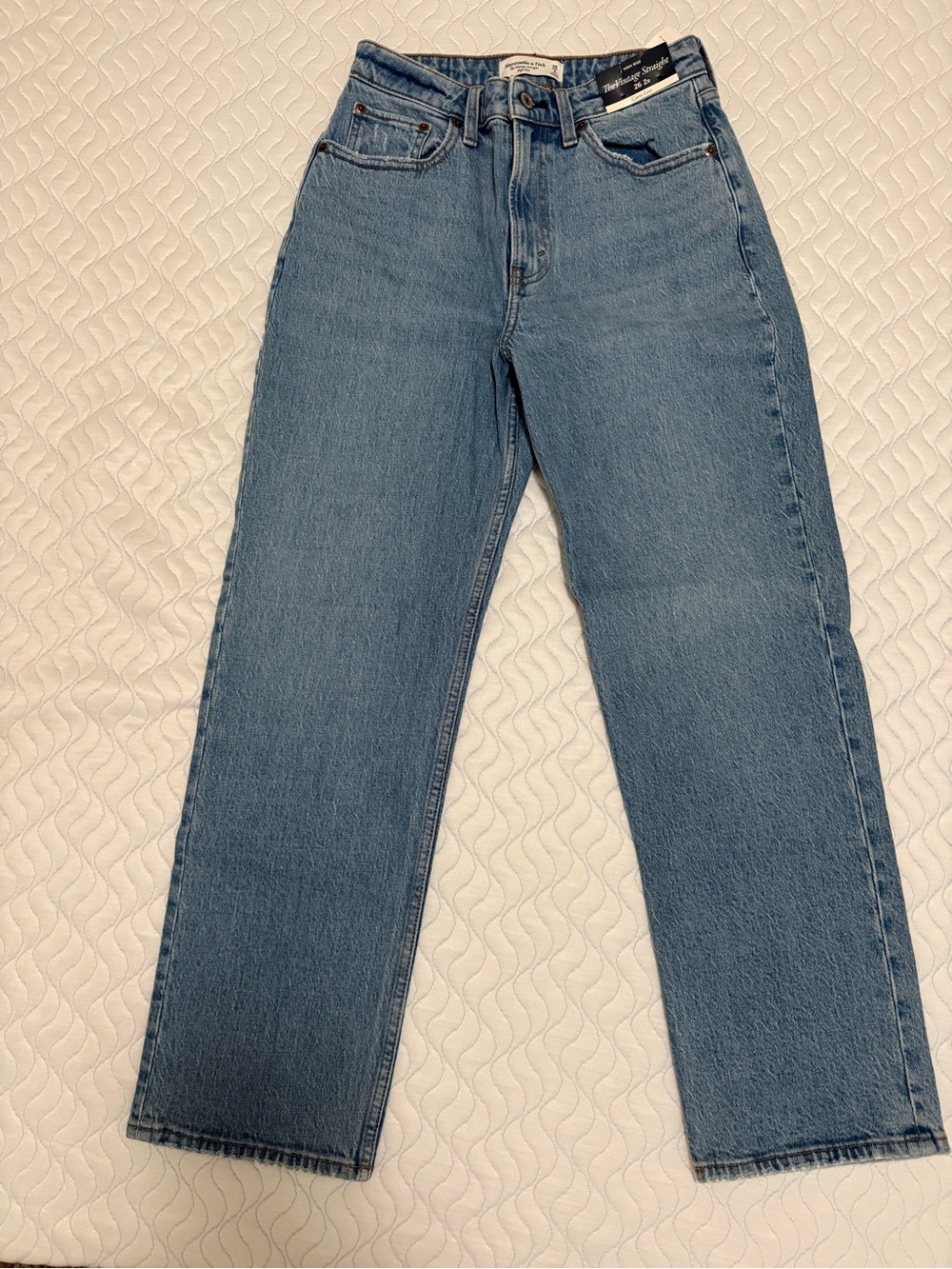 Abercrombie The Vintage Straight High Rise Curve Love Size 26